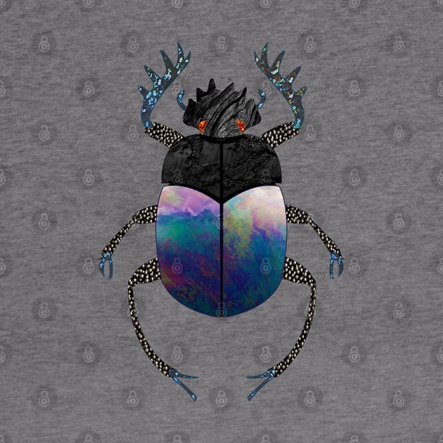 Oil Slick Scarab Beetle by TinyGinkgo